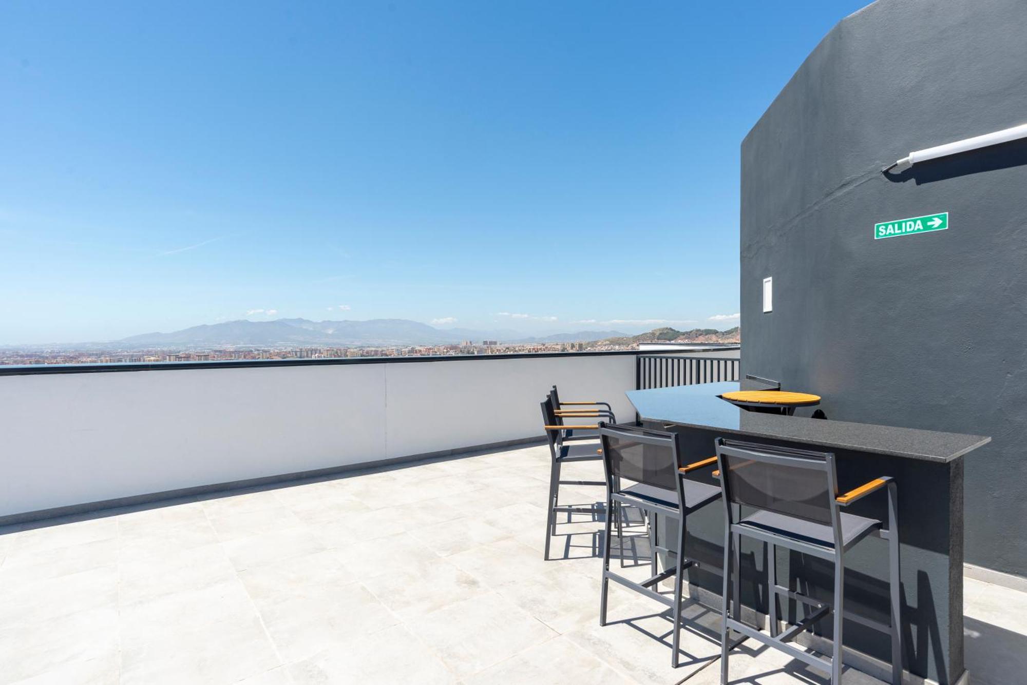 Appartamento Skyline Rooftop Pool & Coworking By Ele Málaga